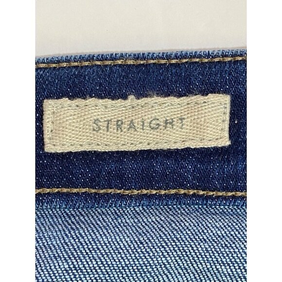 Logo by Lori Goldstein Straight Leg Logofied Jeans with Raw Hem Women's Size 16 - Picture 4 of 10